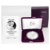 1993-P U.S. Proof Silver Eagle in Box with COA -