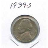 1939-S Jefferson Nickel