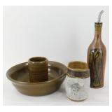 * 3-pcs Pottery
