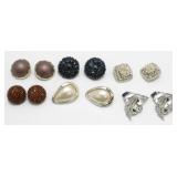 (6) Vintage Clip-On Earrings