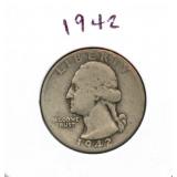 1942 Washington Silver Quarter