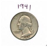 1941 Washington Silver Quarter