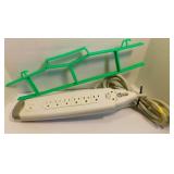 Power Strip with Extension Cord Keeper