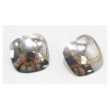 Sterling Silver Pierced Earrings, 5.47 grams