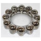 * Vintage Chrome Silver Boopie Bubble Glass