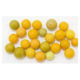 Vintage Opaque Yellow Marbles