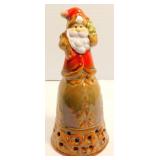 * Porcelain Santa Bell