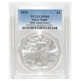 2016 American Silver Eagle 30th Anniversary $1 MS