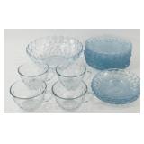 ** 20-pc. Blue Bubble Anchor Hocking Depression
