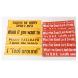 Vintage Bumper Stickers