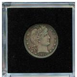 1914-P Barber Silver Quarter - XF Details
