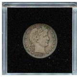 1916-D Barber Silver Quarter