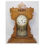 * Antique Waterbury Parlor Clock - Door Wood