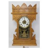 * Antique Gingerbread Mantel Clock
