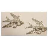 Vintage Cast Aluminum Sparrows