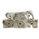 Antique Cookie Cutters - Group of 6