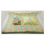* Baby Blanket and Pillow w/ 2 Ceramic Planters