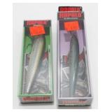 Pair of Rapala Fishing Lures - NIP, Sinking &