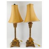 ** 2 Metal Lamps in Working Condition