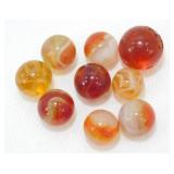 Vintage Vitro Agate Swirl Marbles, Alley Agate