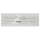 Sterling Marked Anklet Bracelet - Nice