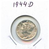 1944-D Mercury Silver Dime