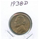 1938-D Jefferson Nickel
