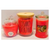 * 3 Scented Candles in Jars