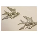Vintage Cast Aluminum Sparrows