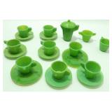 * 20 Pieces of Green Akro Agate Children