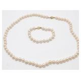 Vintage Marvella Knotted Pearl Set, 22 ï¿½ï¿½