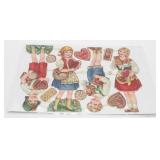 Vintage 3 & M Germany Valentines Die-Cuts