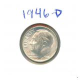 1946-D Roosevelt Silver Dime