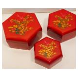 Vintage Nesting Trinket Boxes