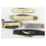 5 Vintage Pocket Knives