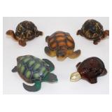 * (5) Turtle Collectibles: Salt and Pepper
