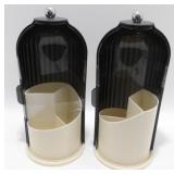 2 New Rotating Make Up Brush Storage