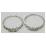 Sterling Silver Stackable Rings - Size 8 ï¿½