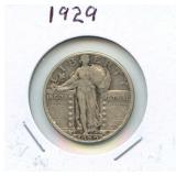 1929 Standing Liberty Silver Quarter