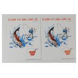 Two Vintage Olson Fly and Lure Catalogs -