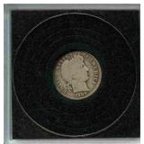1908 Barber Silver Dime