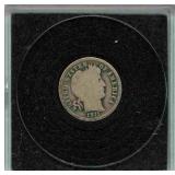 1911 Barber Silver Dime