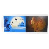 * 2 Prints - Snowman & Jesus