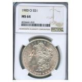1900-O Morgan Silver Dollar - NGC MS 64