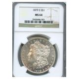 1879-S Morgan Silver Dollar - NGC MS 64