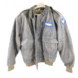 Size XL Leather Air Force Jacket
