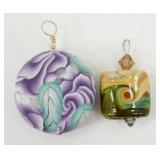 Two Artist Handmade Pendants