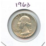 1963 Washington Silver Quarter