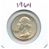1964 Washington Silver Quarter