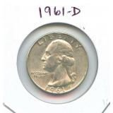 1961-D Washington Silver Quarter